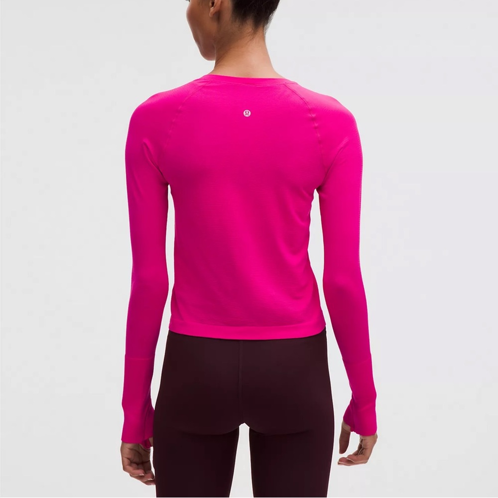 NWT Lululemon Swiftly Long Sleeve 2.0 Race Length — Jeweled Magenta — Size 6 - Picture 4 of 10